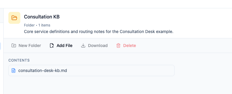 Focused folder for Consultation Desk reference material