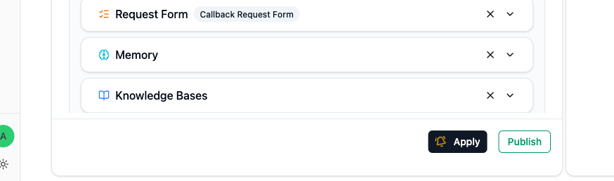 Knowledge Base tool configuration with selected files and invocation guidance